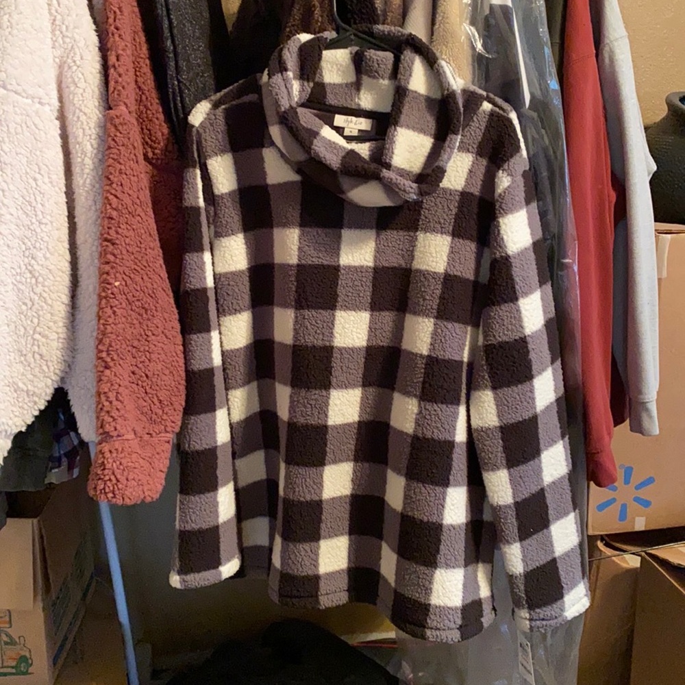 Flannel sweater